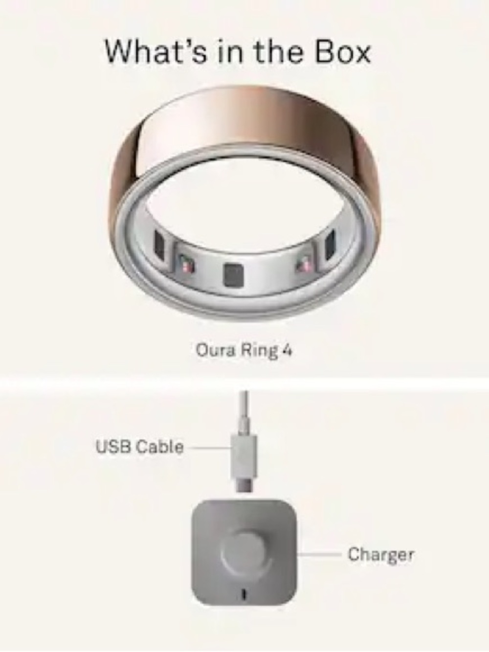 NEW OURA RING 4 - Rose Gold Size 8 - Picture 4 of 5